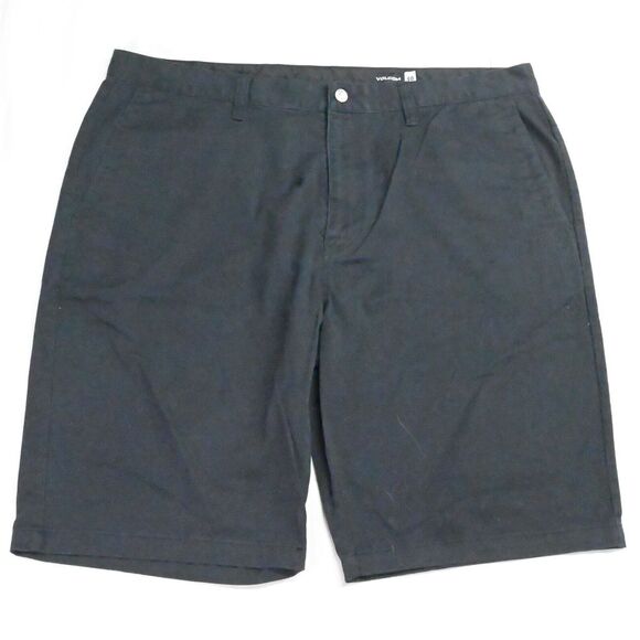 Volcom 40 x 10"‎ Black A09117V3 Vmonty Stretch True to This Mens Chino Shorts - Picture 1 of 9